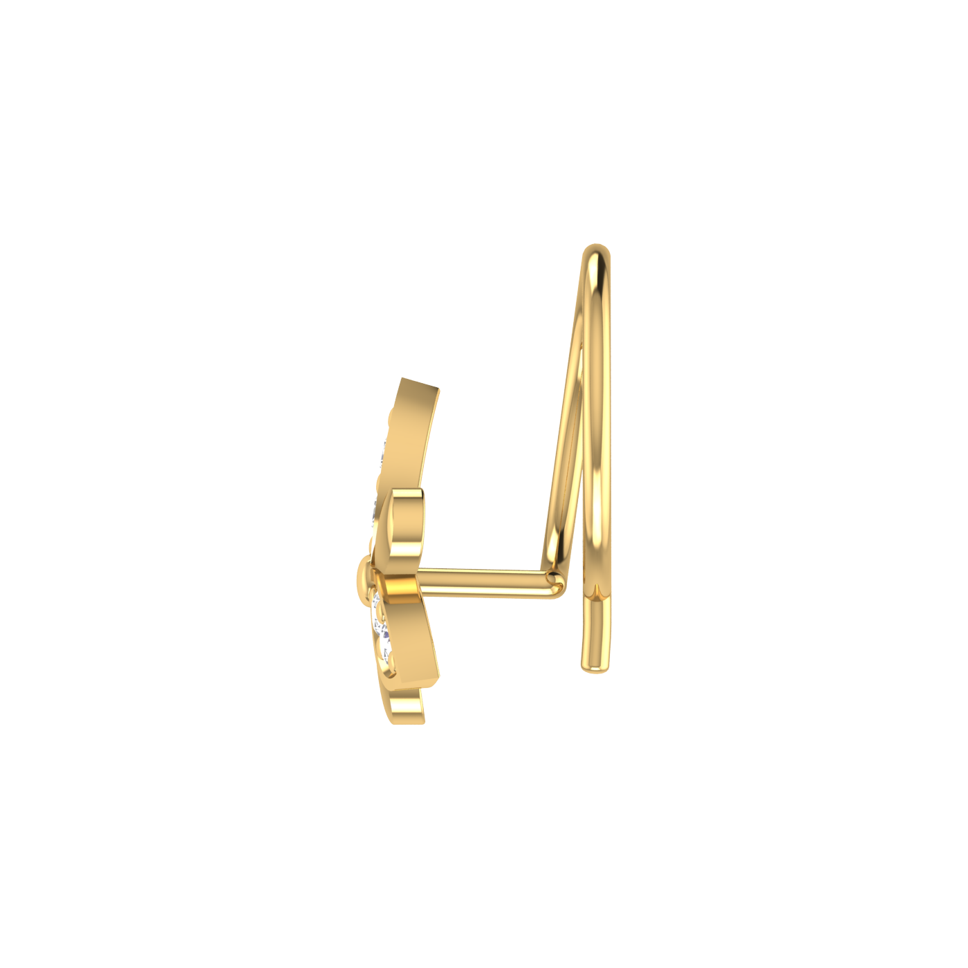 0.05 Carat Natural Diamond Nose Pin - HI Color, VS-SI Clarity.